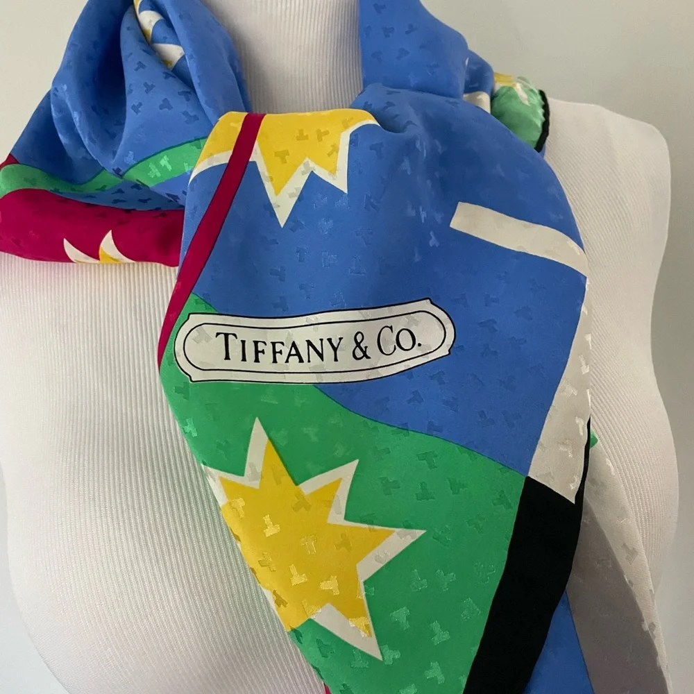 New! TIFFANY & CO SILK SCARF 35” SQUARE